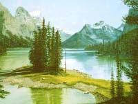 Maligne Lake Painting